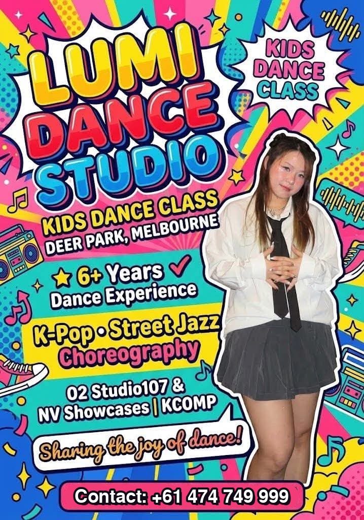 Lumi Dance kids class poster